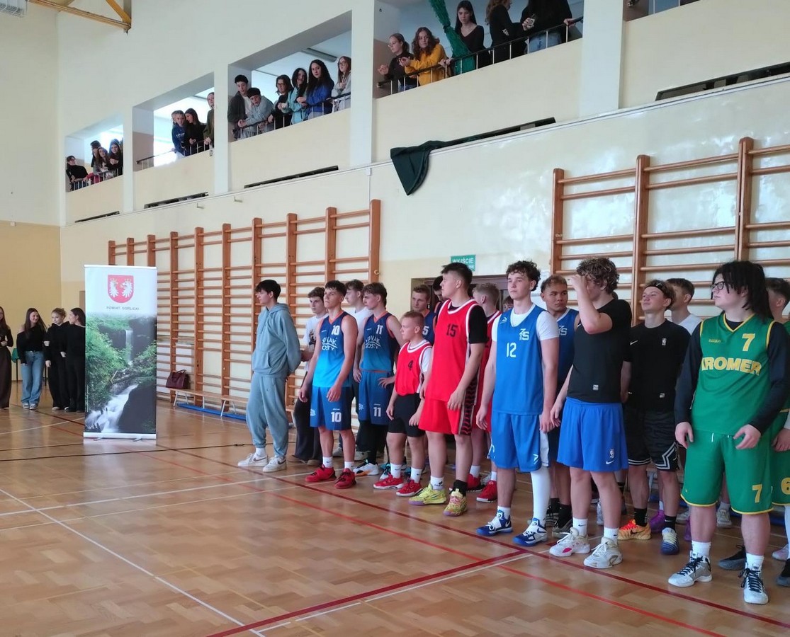 Powiatowa Licealiada w Koszykówce 3x3 chłopców